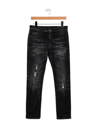 Gucci Mid-Rise Straight Leg Jeans
