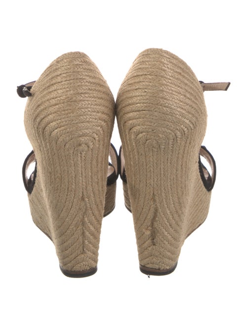 Gucci Horsebit Accent Suede Espadrilles