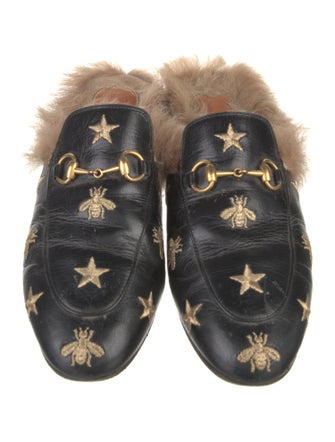 Gucci Horsebit Accent Leather Mules