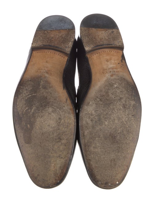 Gucci Leather Braided Accents Dress Loafers