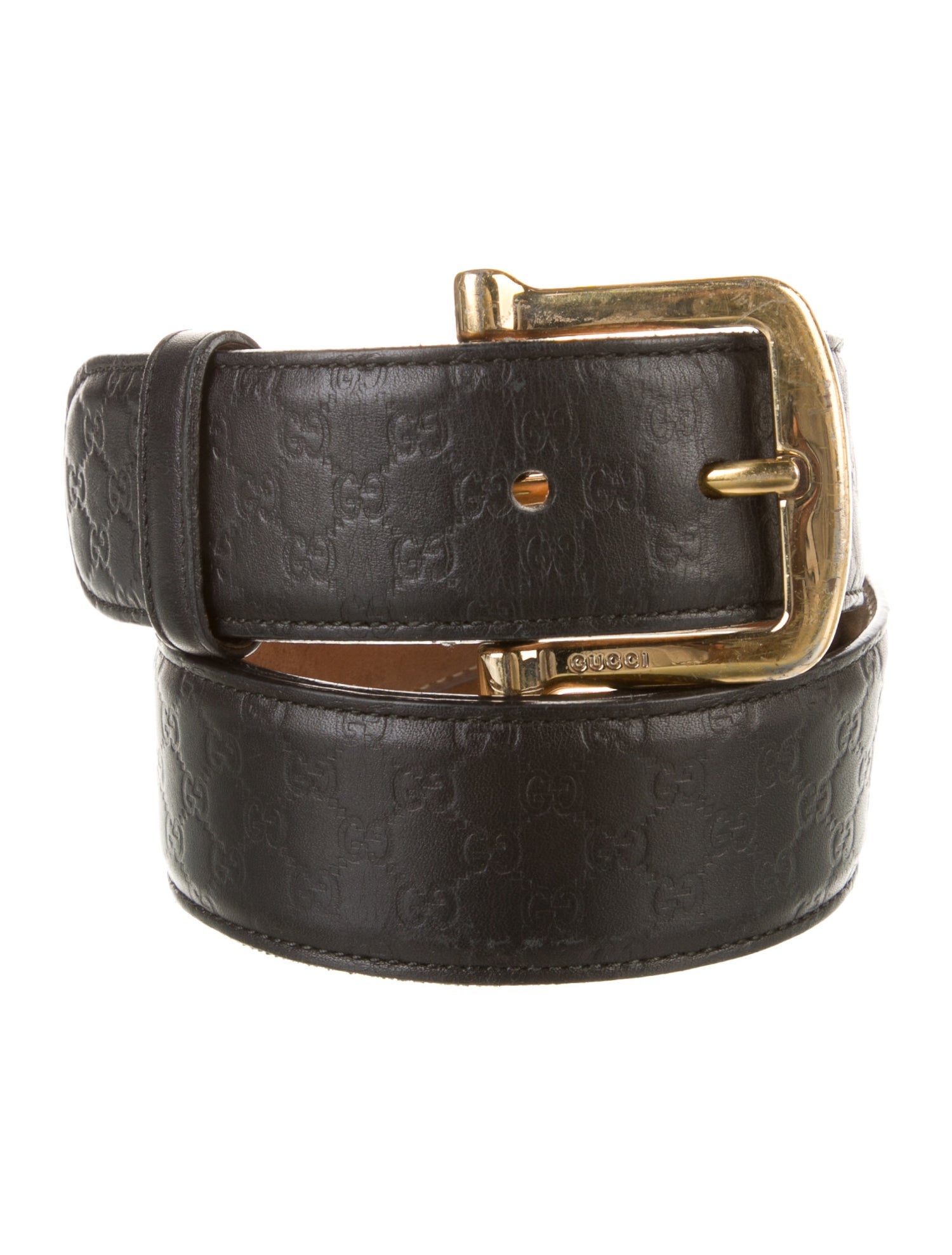 Gucci Micro GG Monogram Leather Belt