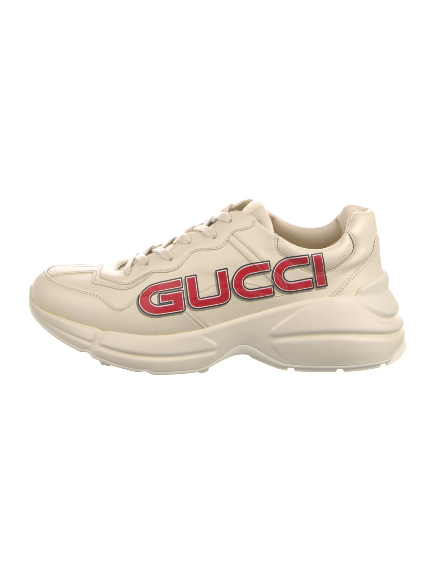 Gucci Web Accent Leather Sneakers