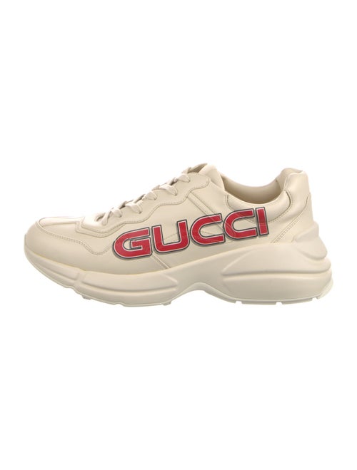 Gucci Web Accent Leather Sneakers