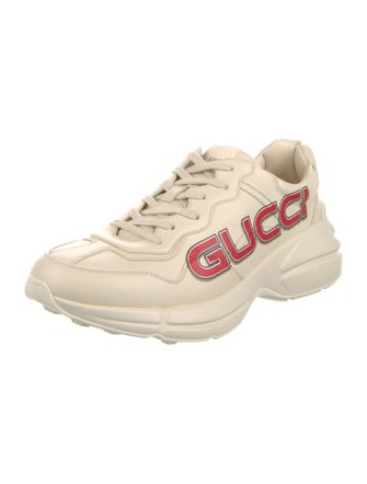 Gucci Web Accent Leather Sneakers
