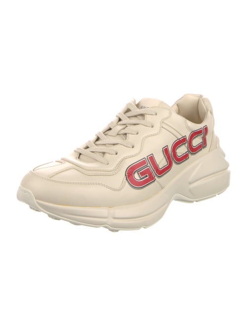 Gucci Web Accent Leather Sneakers