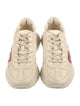 Gucci Web Accent Leather Sneakers