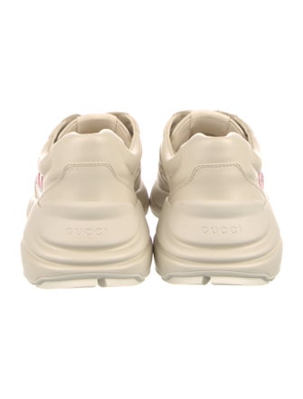 Gucci Web Accent Leather Sneakers