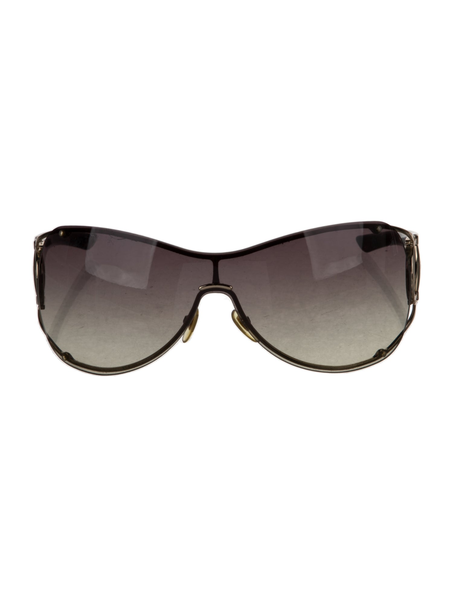 Gucci Hasler Horsebit Accent Shield Sunglasses