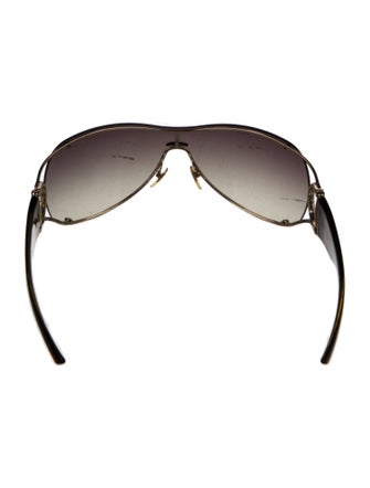 Gucci Hasler Horsebit Accent Shield Sunglasses