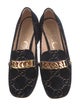 Gucci Sylvie Web Accent Velvet Pumps