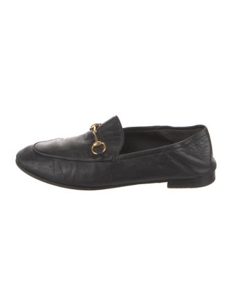 Gucci Horsebit Accent Leather Loafers