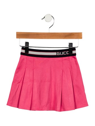 Gucci toddler girls' pink and blue skirt