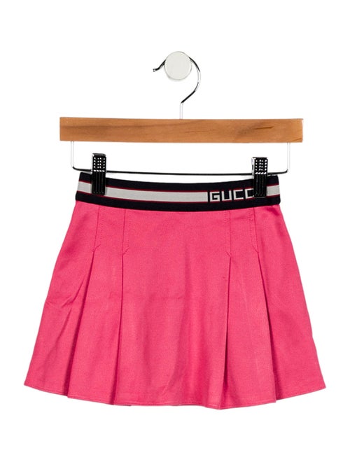 Gucci toddler girls' pink and blue skirt
