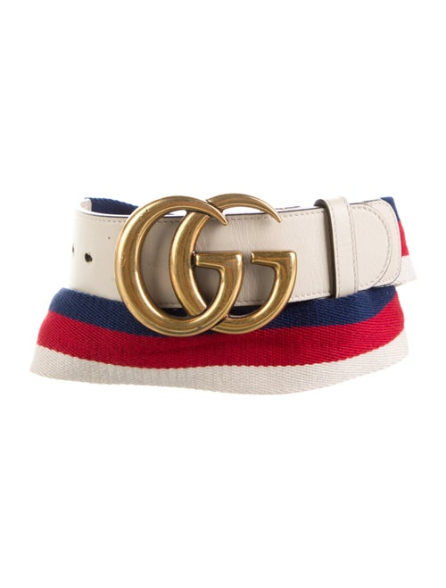 Gucci Leather Trim Embellishment Waist Belt