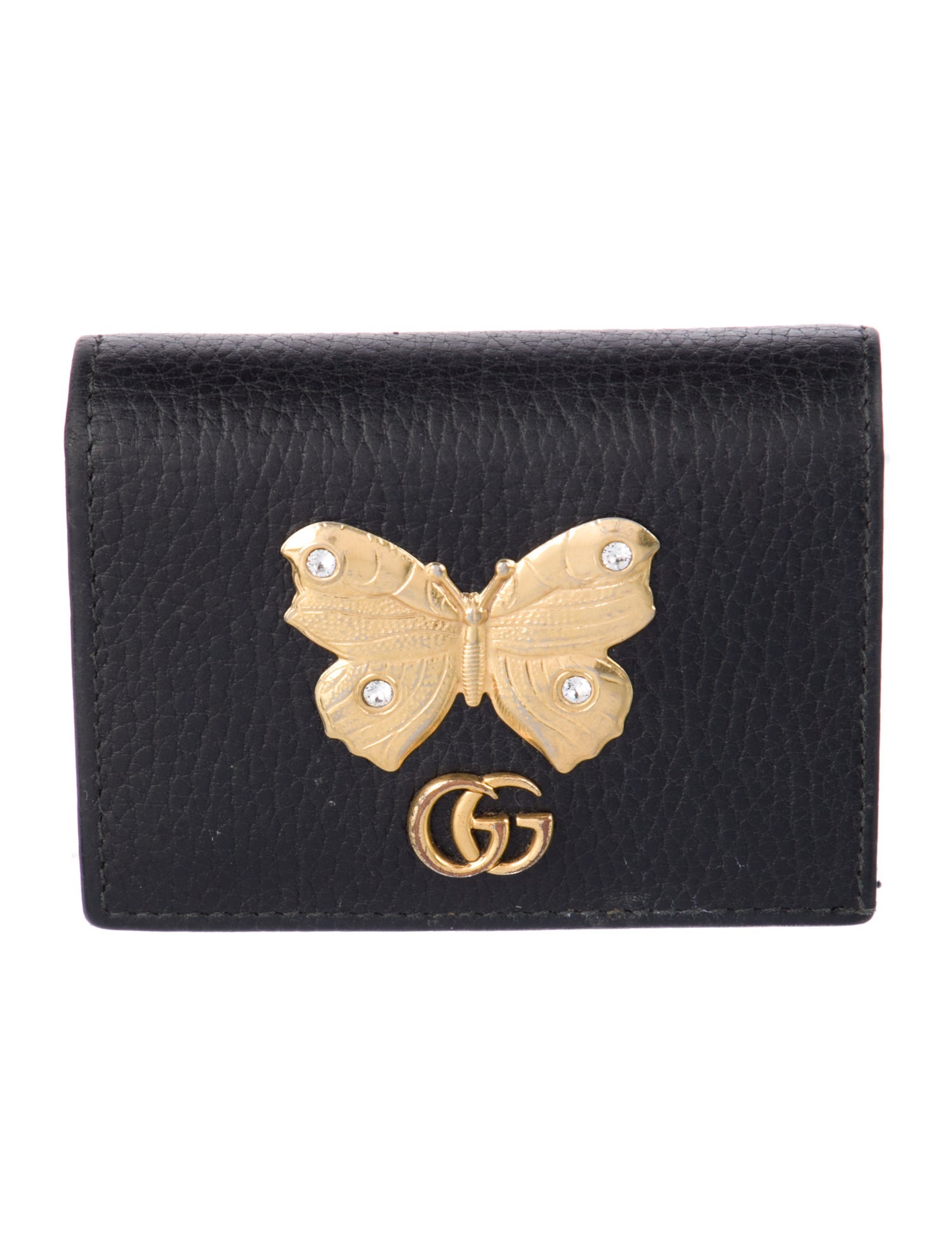 Gucci Marmont Butterfly Double G Logo Wallet