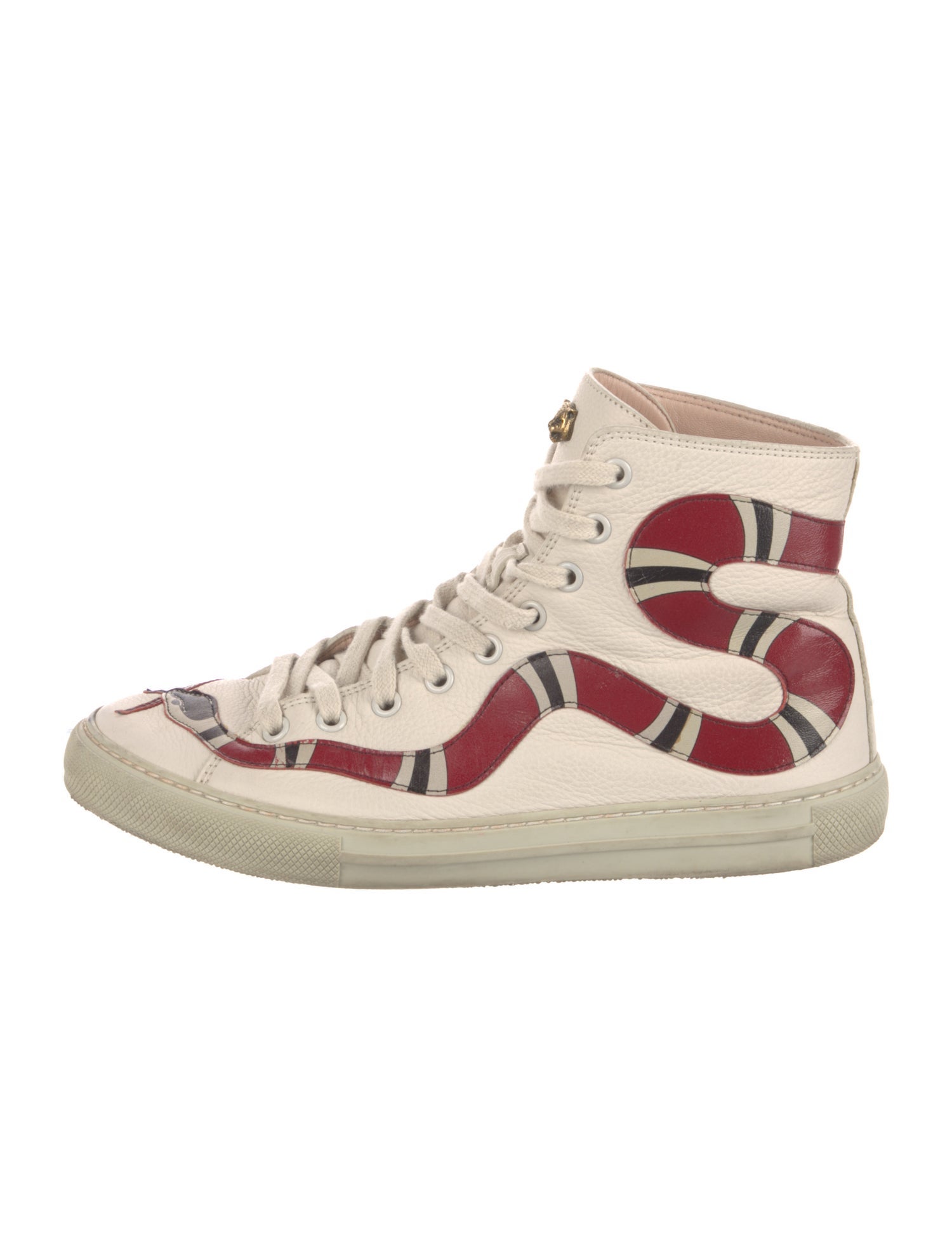 Gucci Kingsnake Leather Sneakers