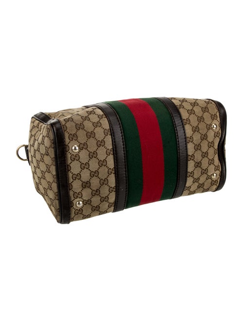 Gucci GG Canvas Web Boston Medium