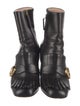 Gucci Double G Logo Leather Boots