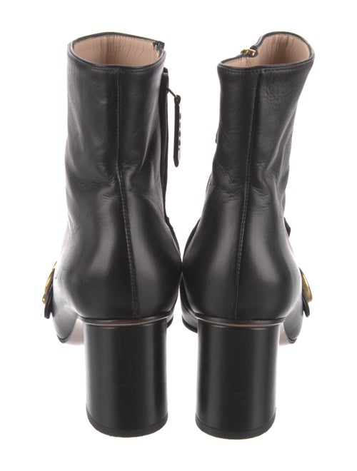 Gucci Double G Logo Leather Boots