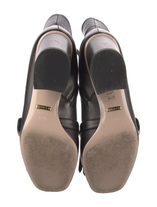 Gucci Double G Logo Leather Boots