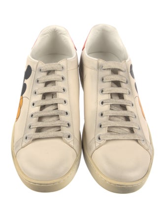 Gucci x Disney Leather Distressed Accents Sneakers