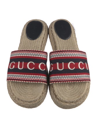 Gucci Canvas Printed Espadrilles