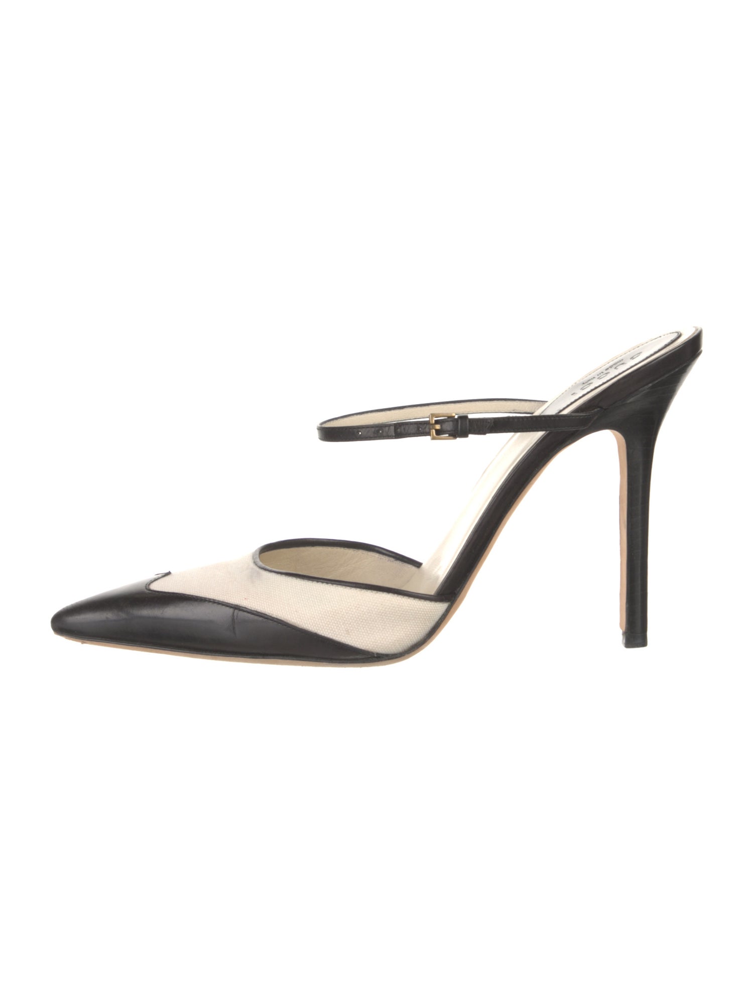 Gucci Leather Colorblock Pattern Mules