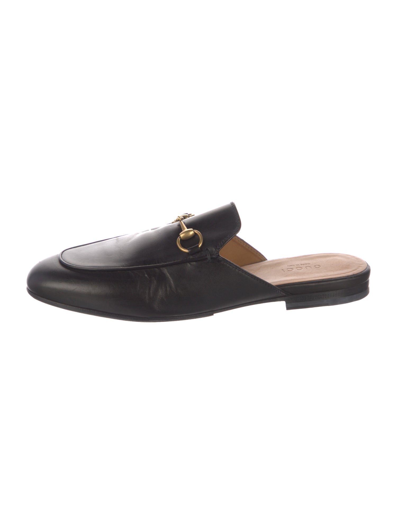 Gucci Horsebit Accent Leather Mules