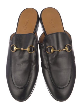 Gucci Horsebit Accent Leather Mules