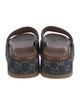 Gucci Interlocking G Logo Denim Slides