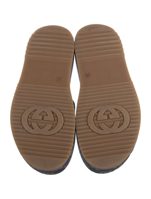 Gucci Interlocking G Logo Denim Slides