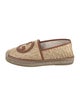 Gucci Interlocking G Logo Straw Espadrilles