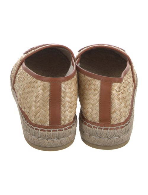 Gucci Interlocking G Logo Straw Espadrilles