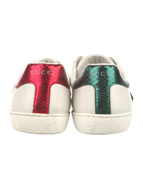 Gucci Web Accent Leather Sneakers