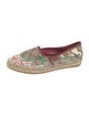 Gucci Flora Print Whipstitch Trim Espadrilles