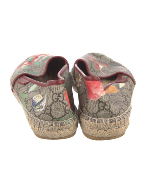 Gucci Flora Print Whipstitch Trim Espadrilles