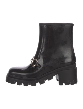 Gucci Horsebit Accent Rubber Rain Boots