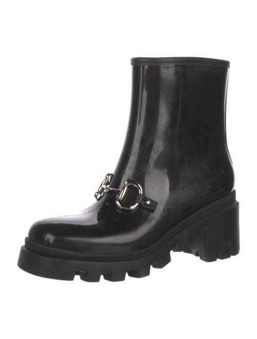 Gucci Horsebit Accent Rubber Rain Boots