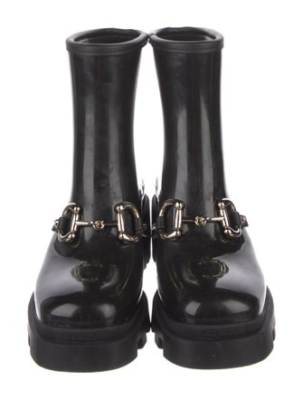 Gucci Horsebit Accent Rubber Rain Boots