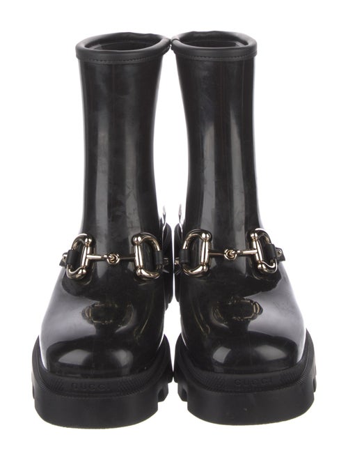 Gucci Horsebit Accent Rubber Rain Boots