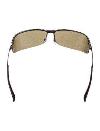 Gucci Hasler Horsebit Accent Shield Sunglasses