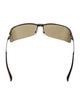 Gucci Hasler Horsebit Accent Shield Sunglasses