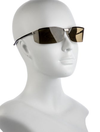 Gucci Hasler Horsebit Accent Shield Sunglasses