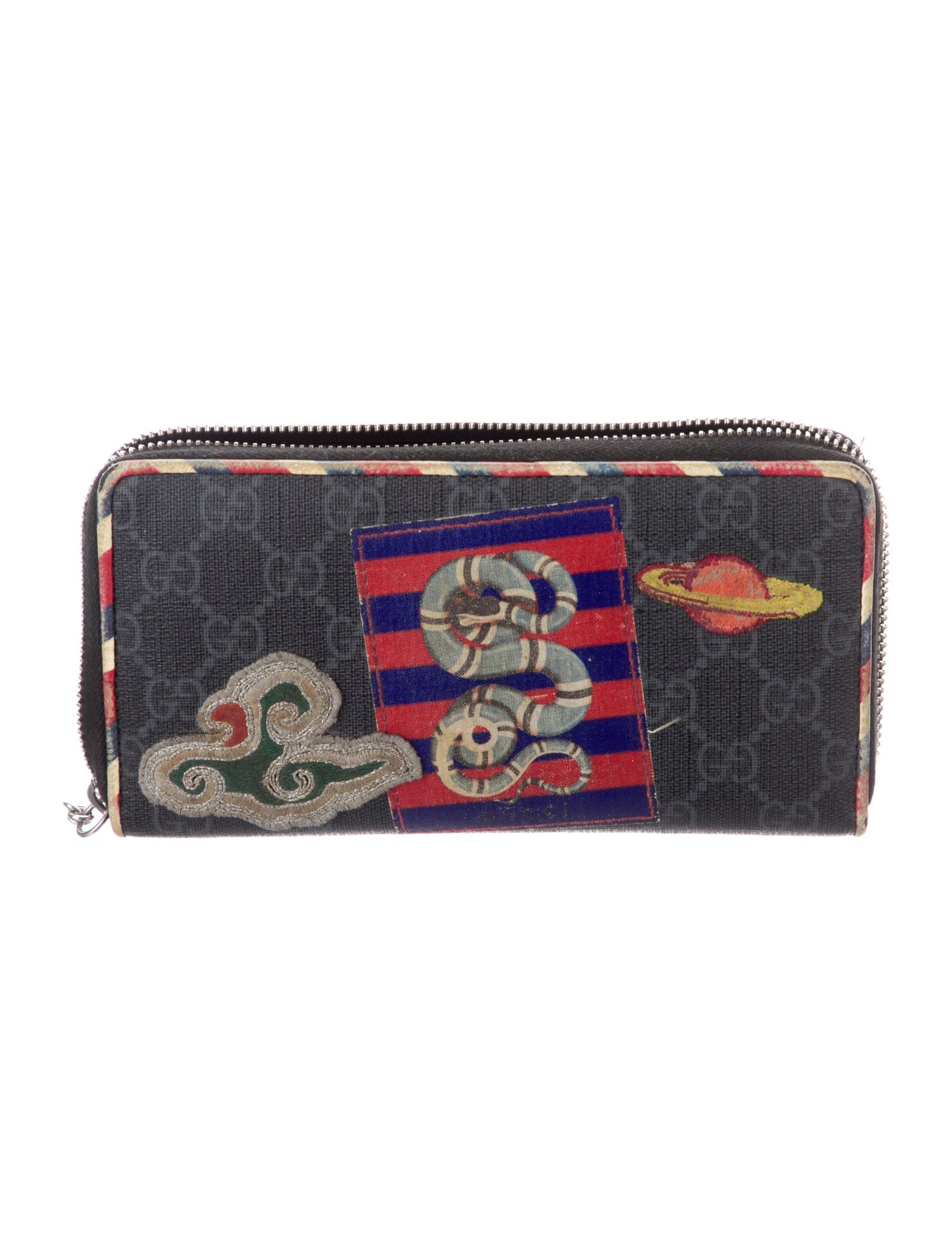 Gucci X Night Courrier GG Supreme Continental Wallet