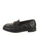Gucci Quilted Pattern Leather Loafers