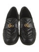 Gucci Quilted Pattern Leather Loafers