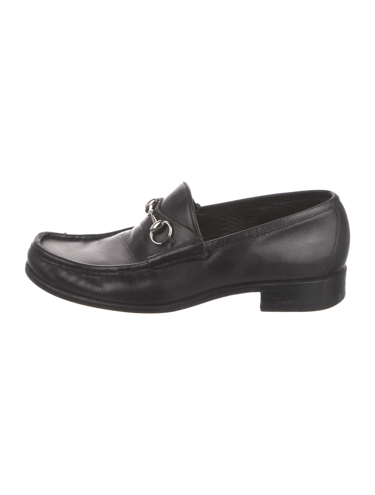 Gucci Horsebit Accent Leather Dress Loafers