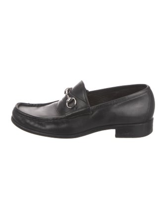 Gucci Horsebit Accent Leather Dress Loafers