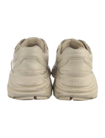 Gucci Web Accent Leather Sneakers