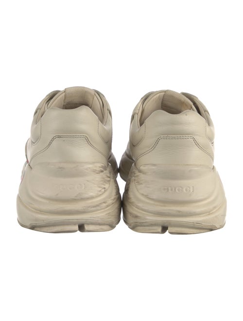 Gucci Web Accent Leather Sneakers